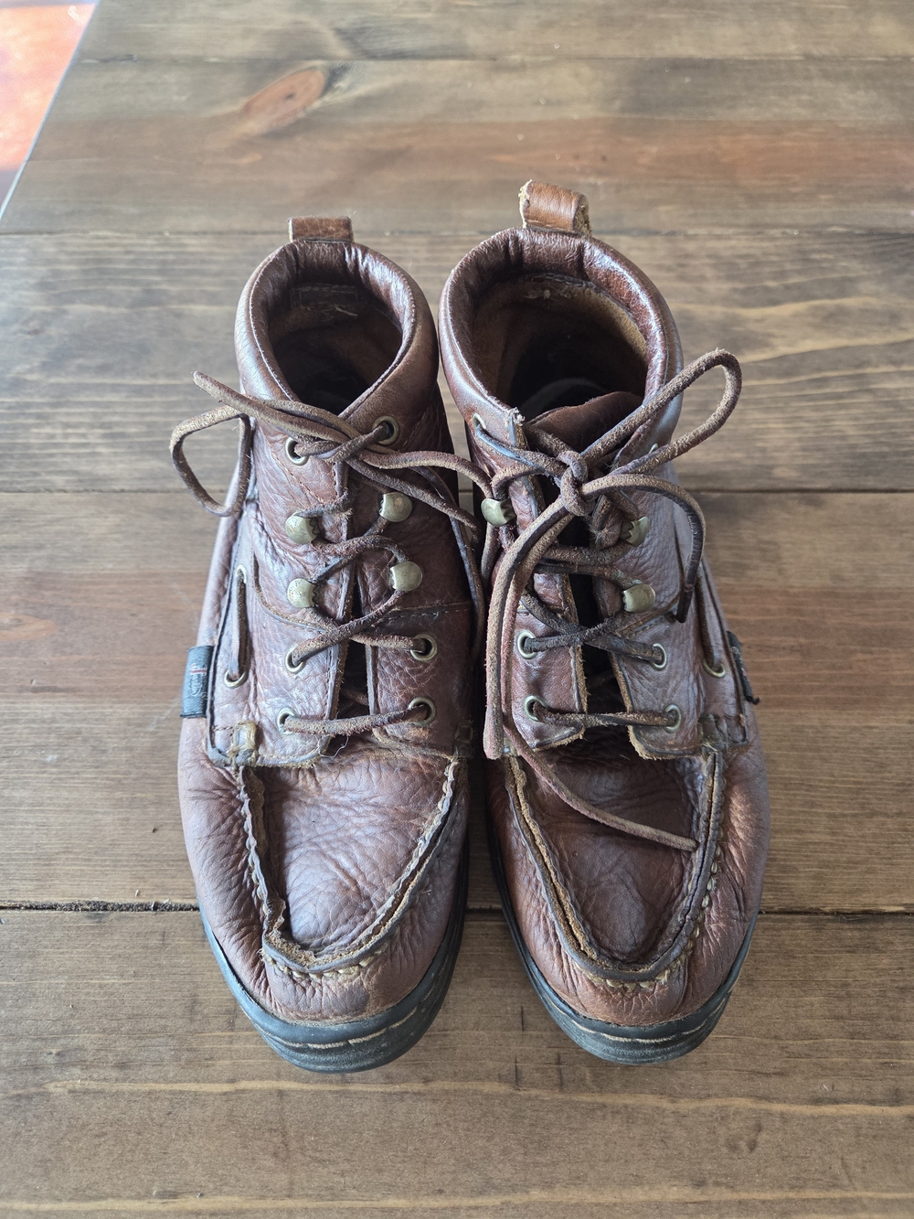 Justin Boots Brown Kids' Lace-Up Leather Boots